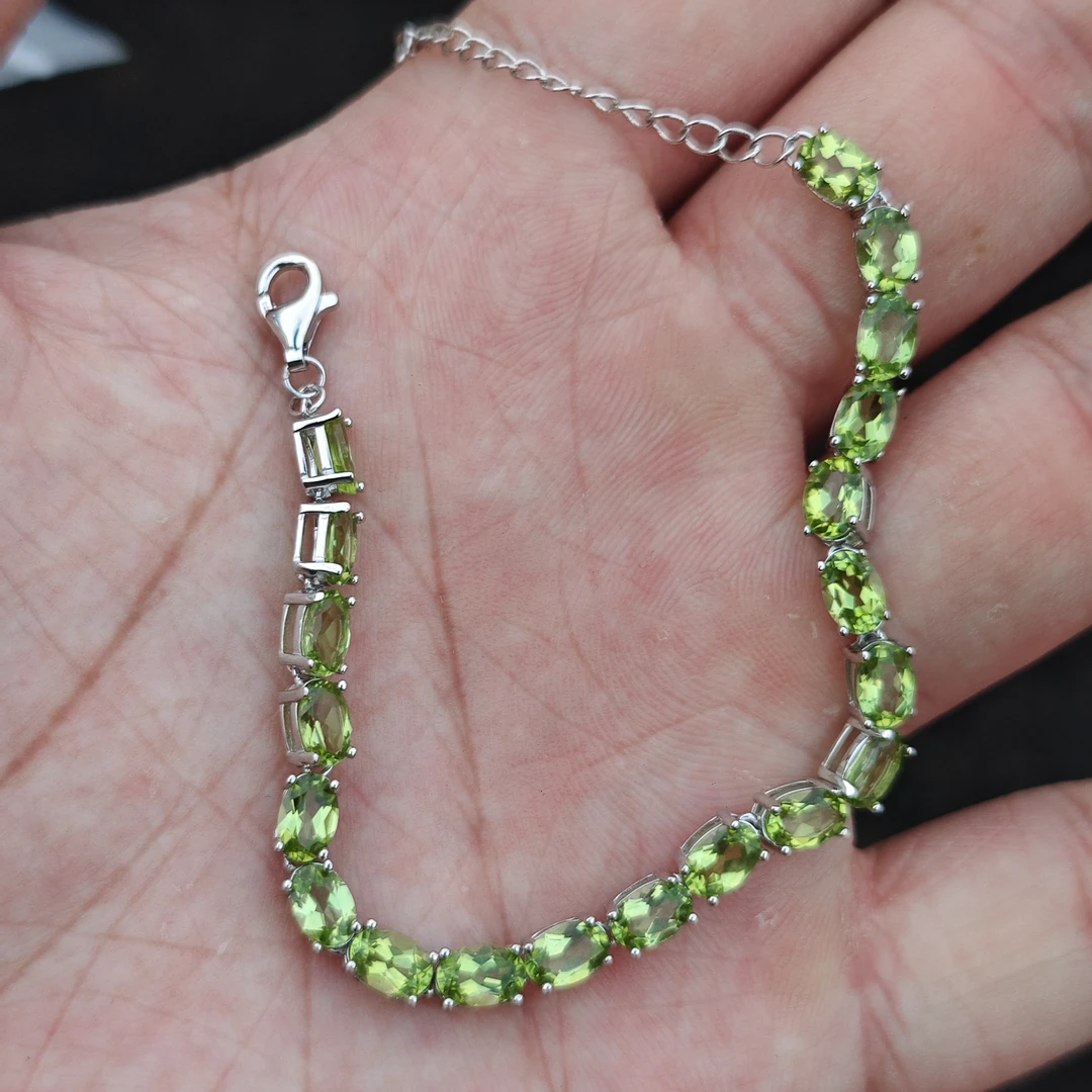 【书记甄选】天然橄榄石单圈手链 多样性发一件 3445QBX