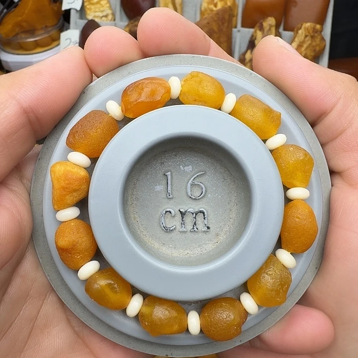 蜜蜡未镶嵌裸石天然蜜蜡手串