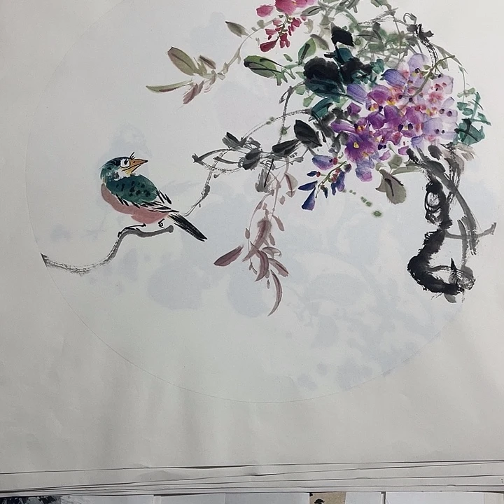 姜奇老师花鸟作品40×40