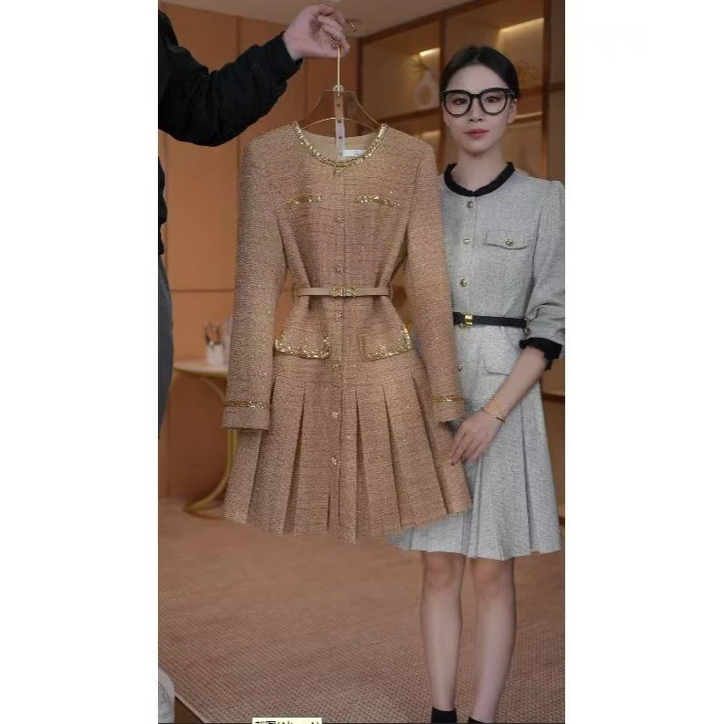 【语馨服饰】6841新款气质收腰显瘦连衣裙