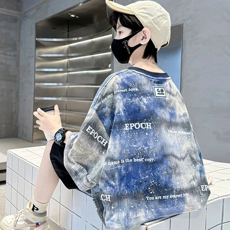 男童短袖t恤2025新款儿童夏装衣服男孩纯棉宝宝上衣童装
