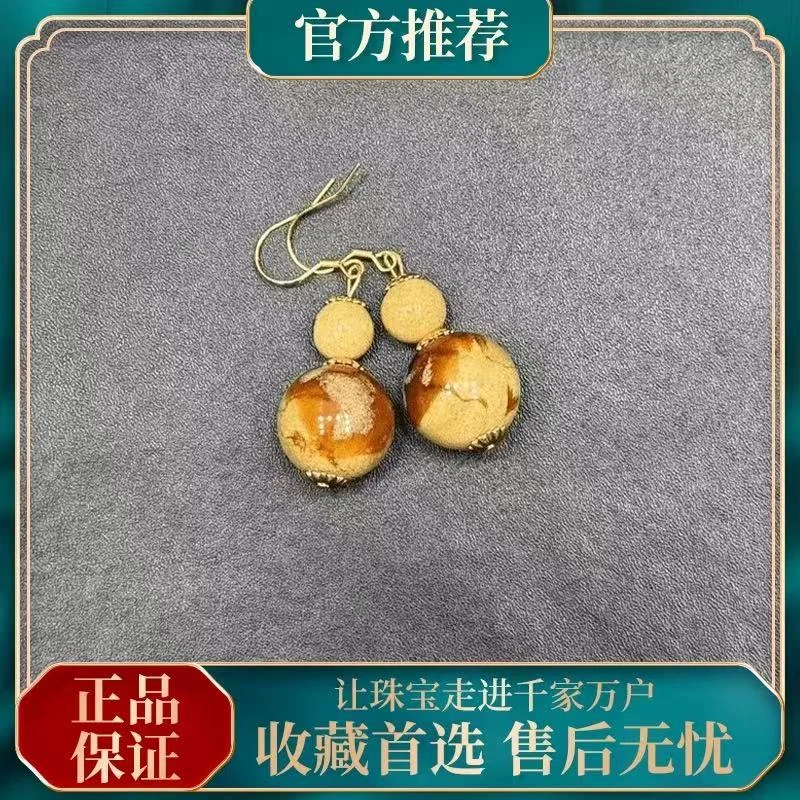江姐推荐溶洞满蜜耳环银勾时尚百搭多样发其一银镀耳勾手工