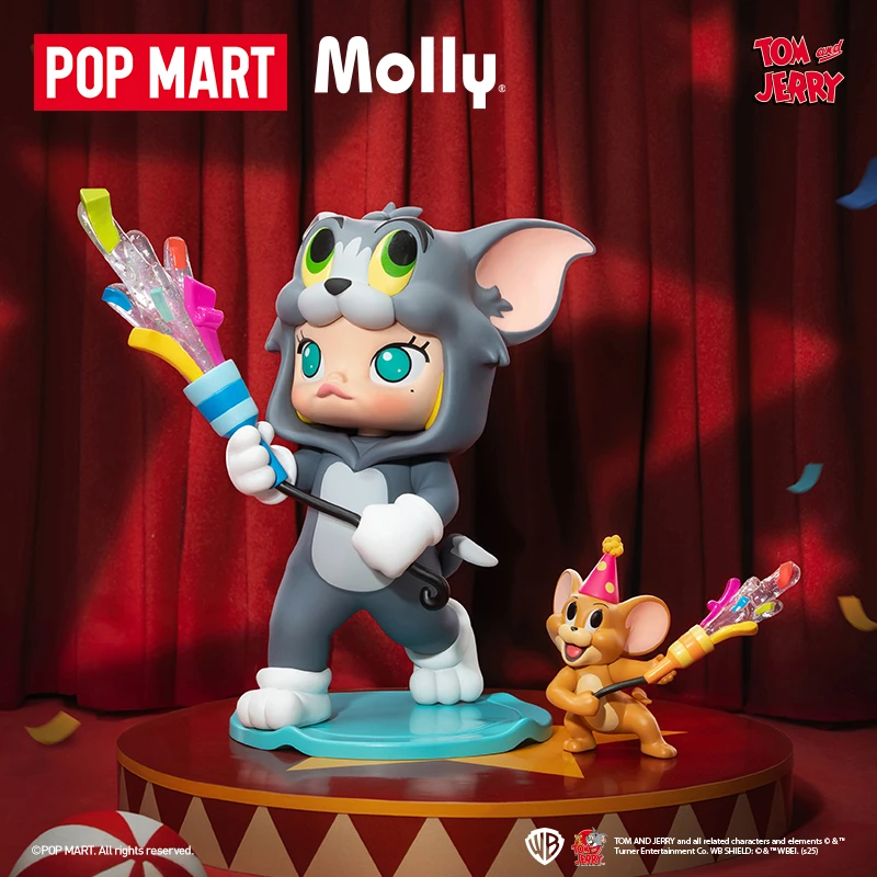 泡泡玛特MOLLY × 猫和老鼠大号手办摆件