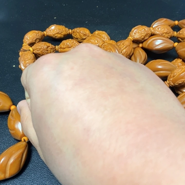 文***鸯手串/手链橄榄核橄榄裂