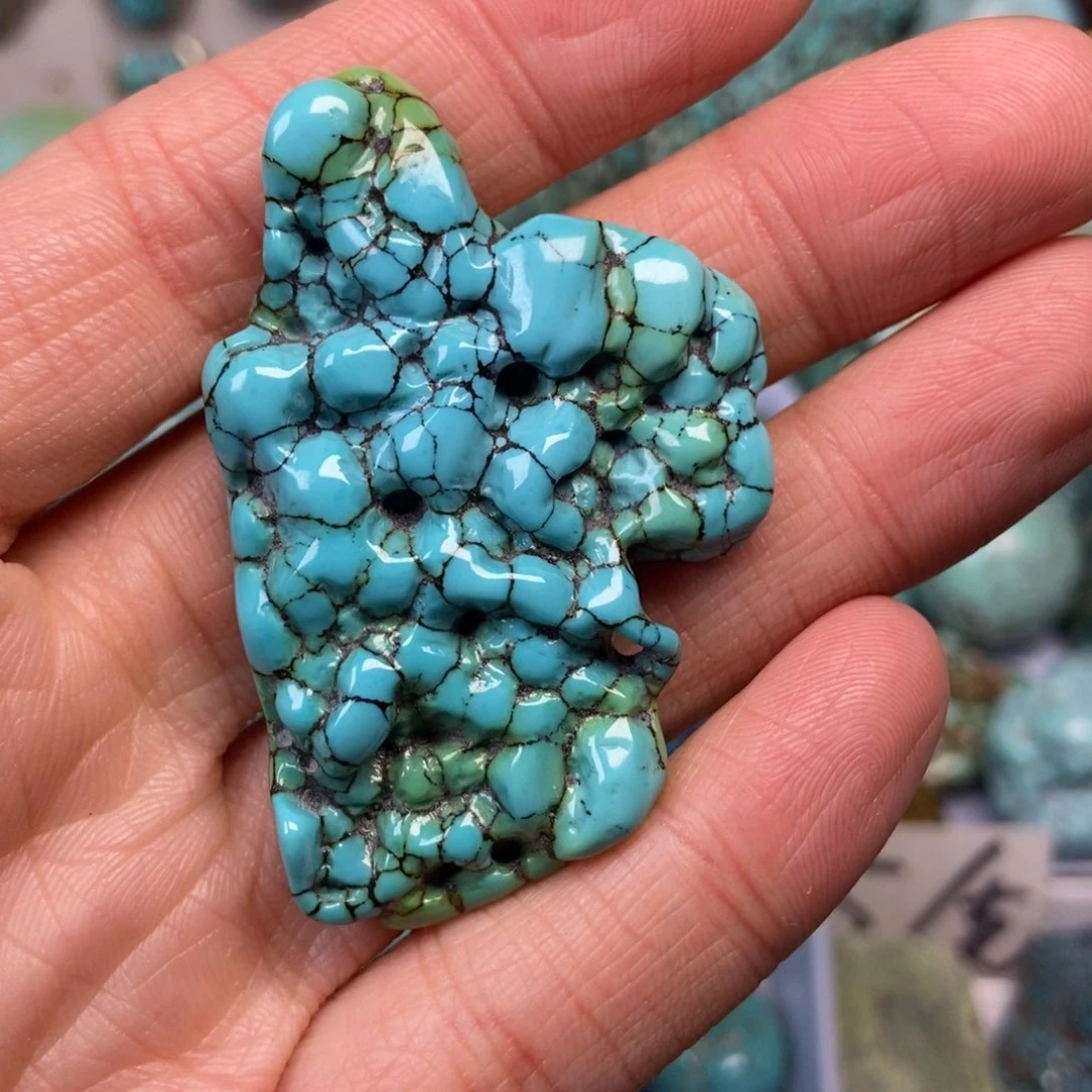 绿松石珠宝奇石未镶嵌