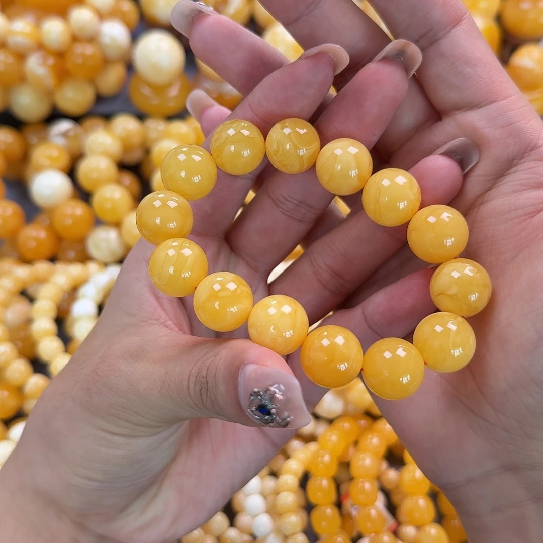 蜜蜡未镶嵌珠宝奇石15mm