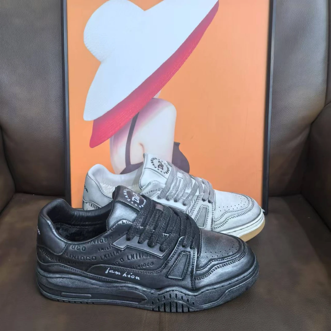 【24165棉鞋】2024男鞋新款百搭时尚运动薄款男士潮鞋板鞋休闲