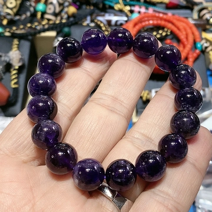 紫晶手链未镶嵌135号男女同款