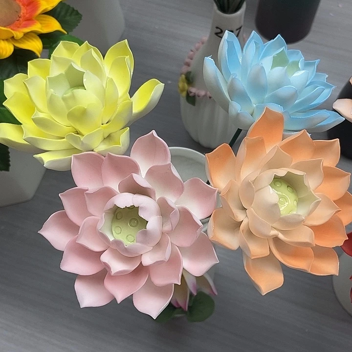 陶瓷纯手工捏花设计