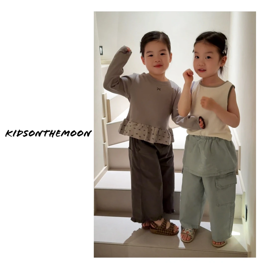 KidsOnTheMoon 灯芯绒阔腿裤