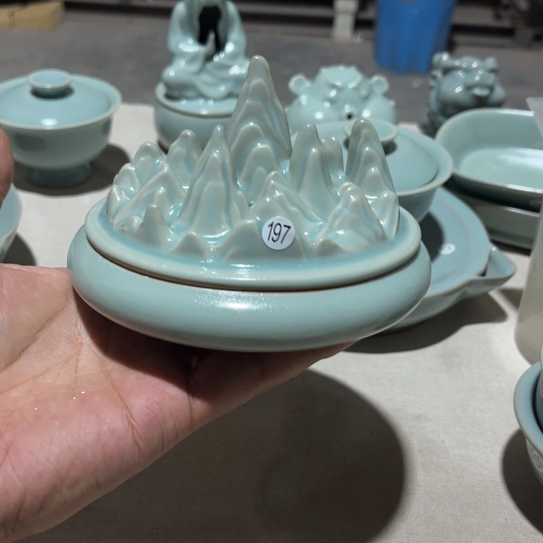 【闪购商品】重****下汝瓷仿古正天青尝鲜