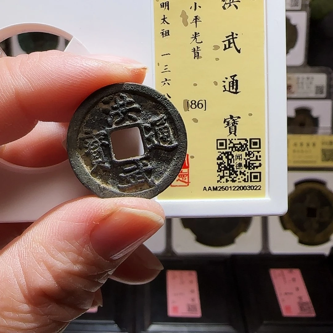 铜GY洪武通宝闻德86分3022