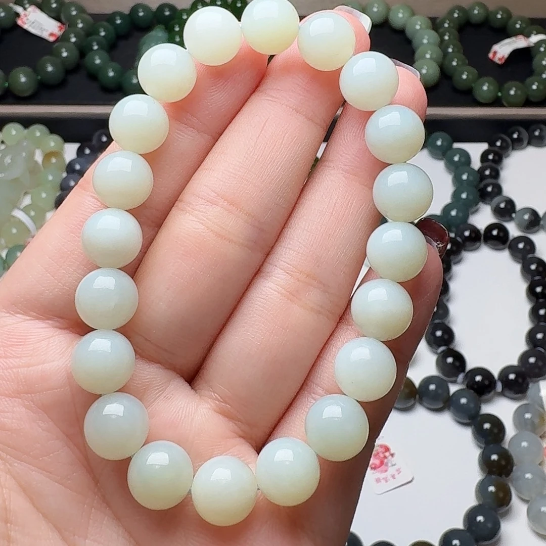 和田玉未镶嵌手链10 且末