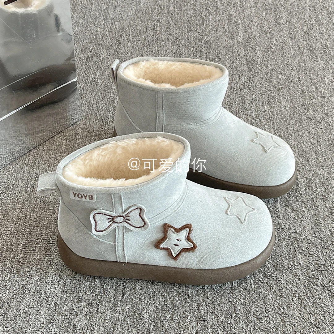 复古加厚底雪地靴女款爆款2025新款雪地棉鞋女冬外穿保暖加绒短靴