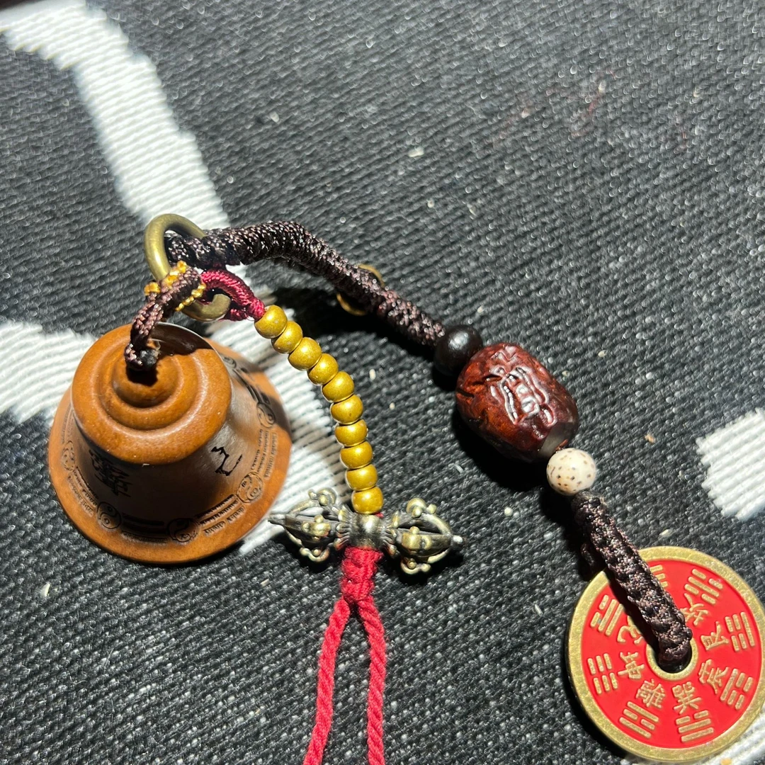 【长得专属链接】雷击枣木山鬼铃手把件