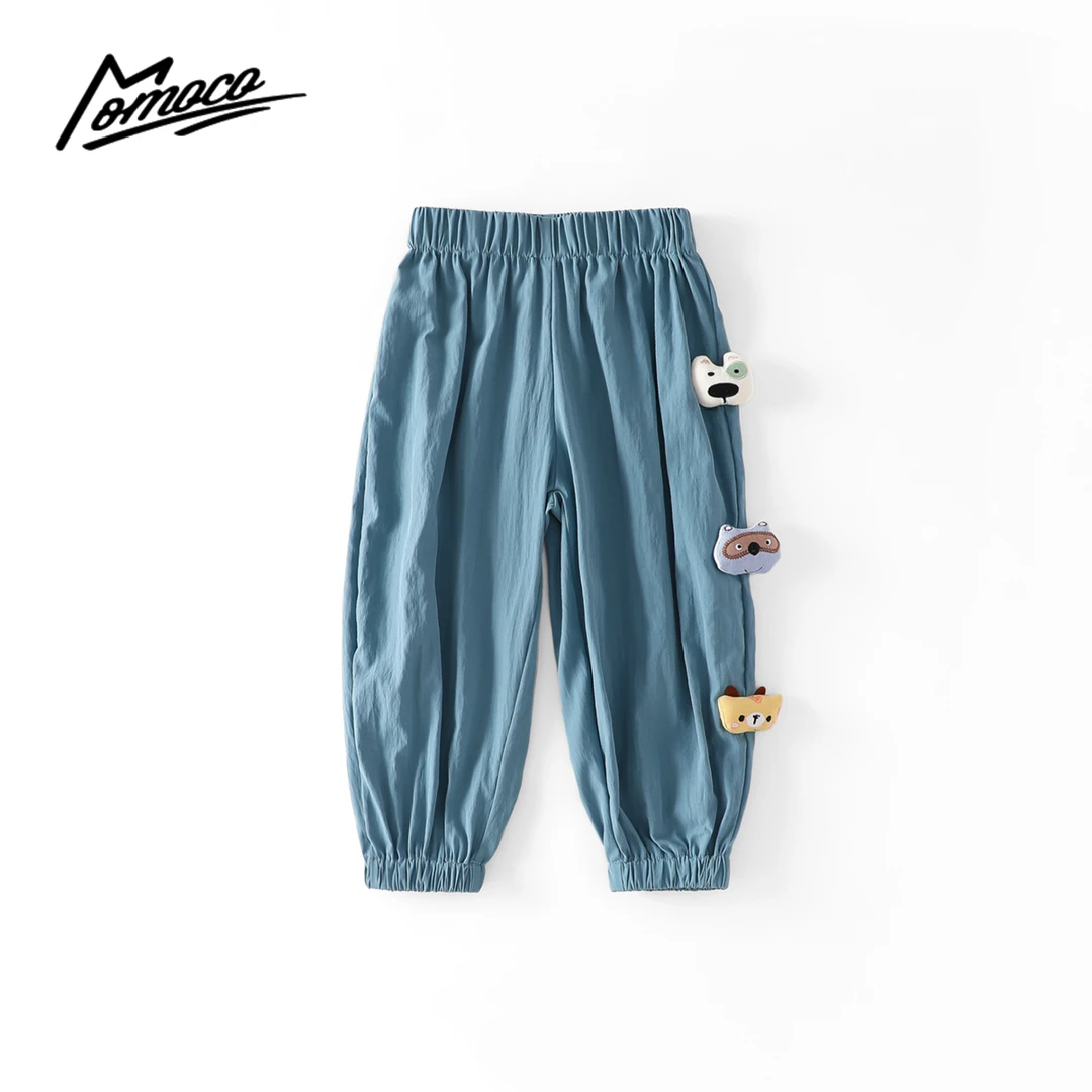 MOMOCO夏季款男童休闲百搭可爱小动物束脚裤77280362001