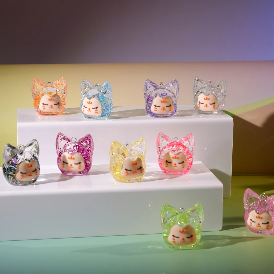 20人成团【单色泡珠小狐狸】桌面摆件