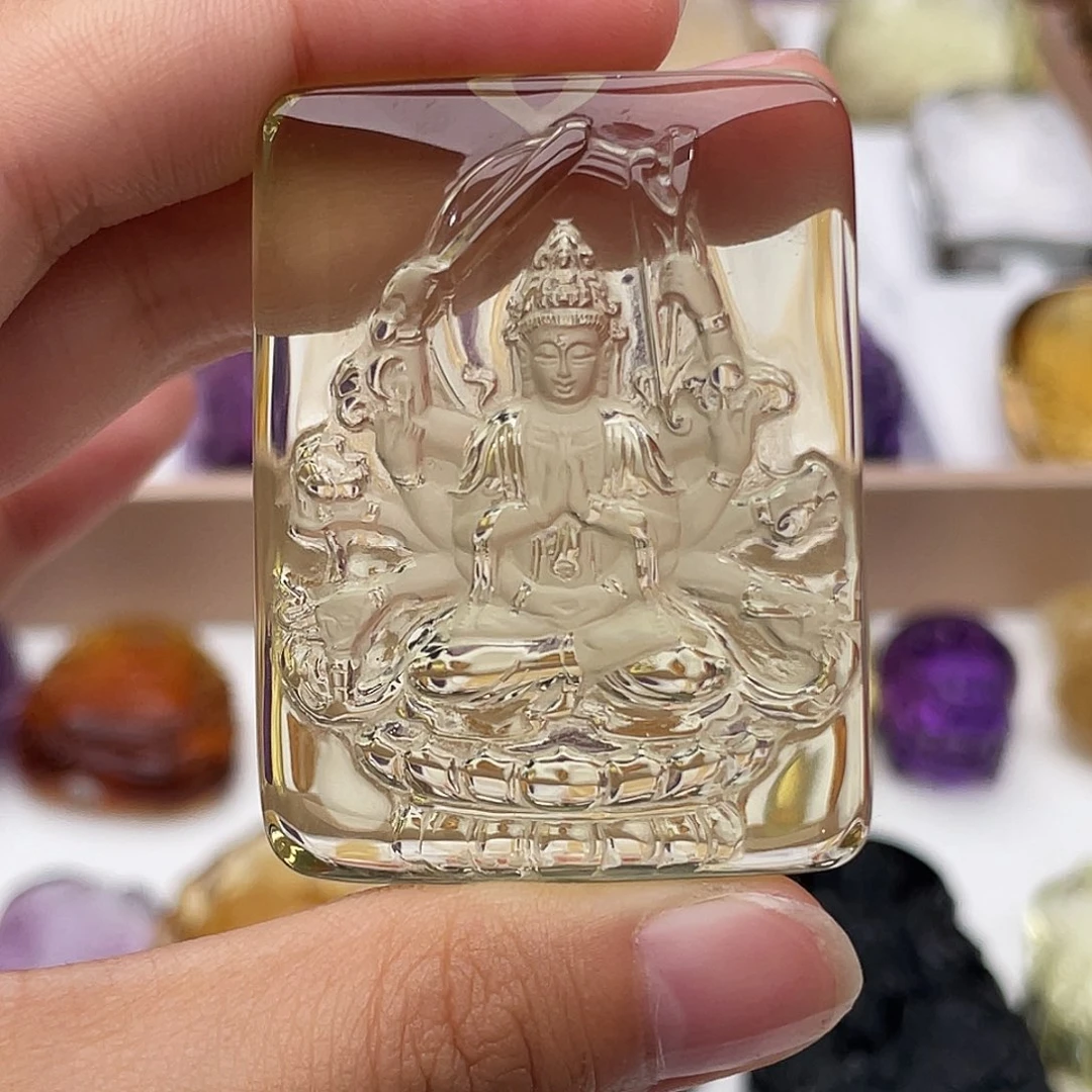 未镶嵌水晶项链定制吊坠千手观音