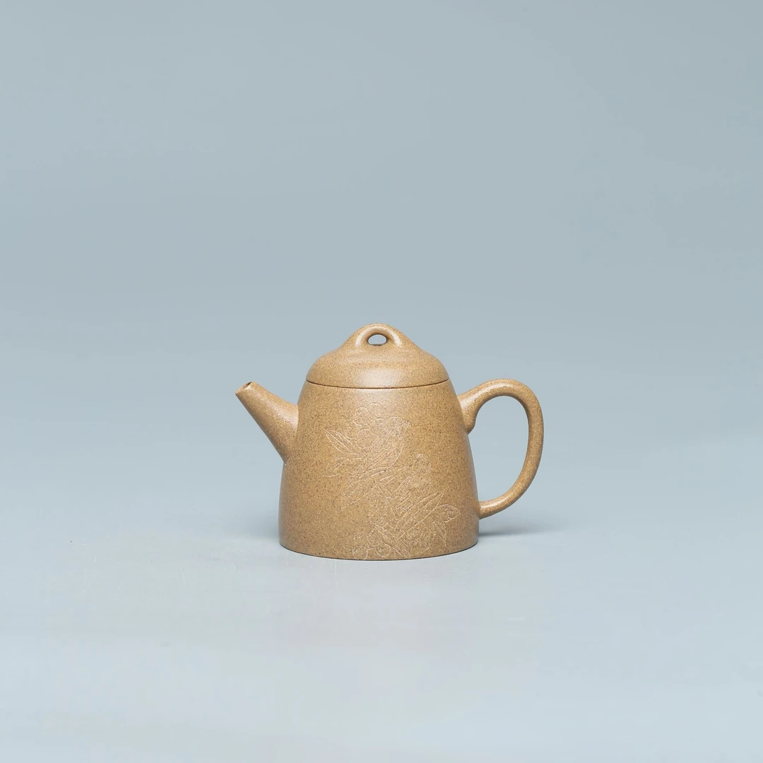 【新华网非遗紫砂专属】WZ01 陈敬古秦权黄龙山原矿段泥100cc紫砂壶