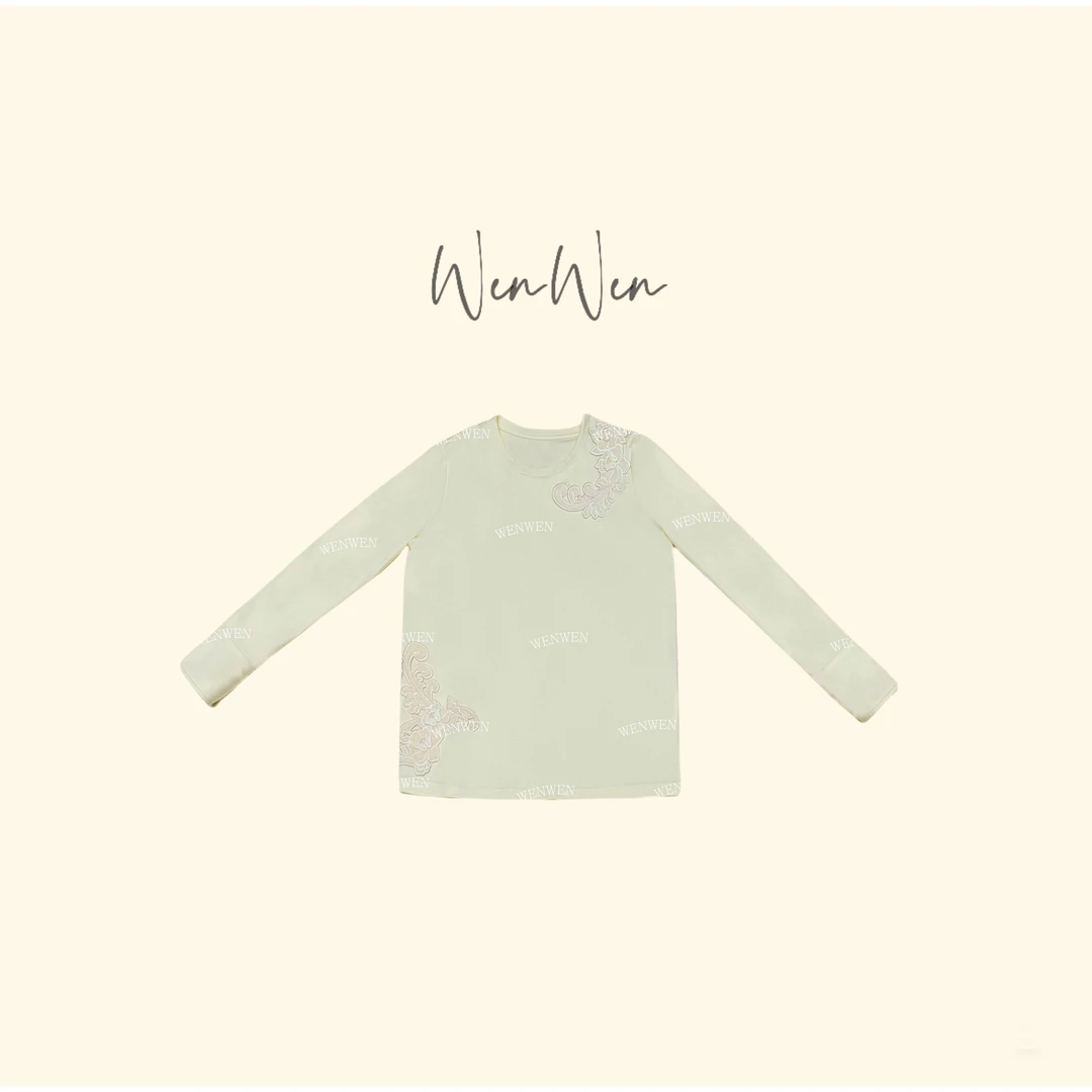 WENWEN-深圳原创【“生命乐章”25早春简约时尚绣花中式上衣】SY0731