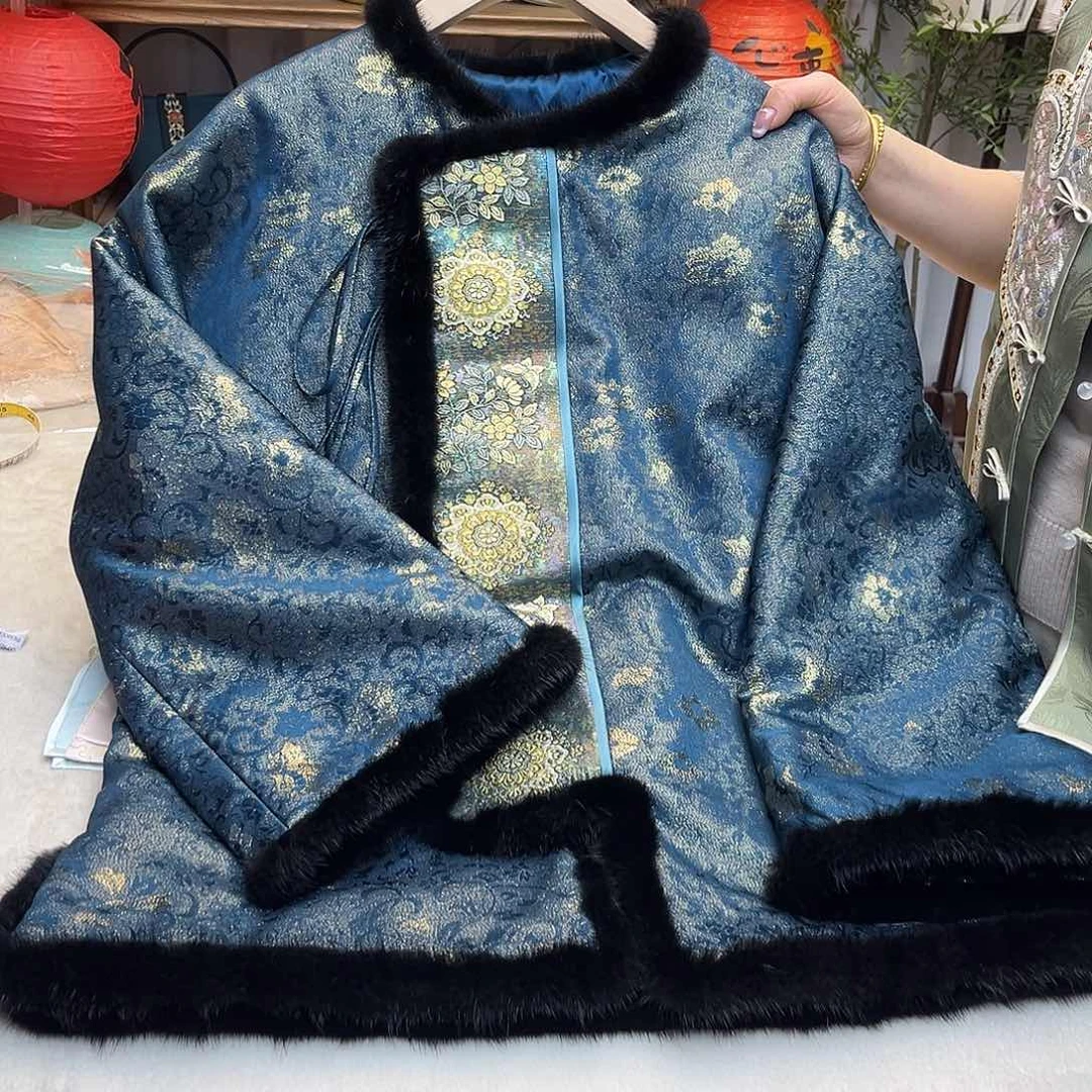 刺绣棉服成衣胸围110