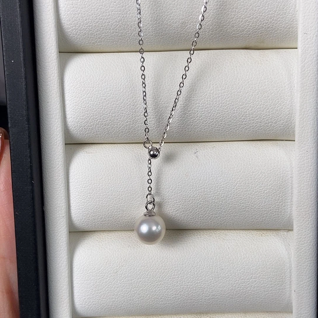 海水珍珠颈饰银S925镶嵌