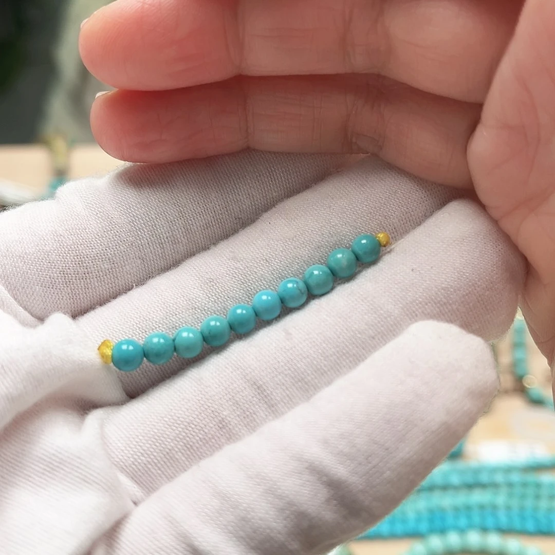 绿松石圆珠未镶嵌