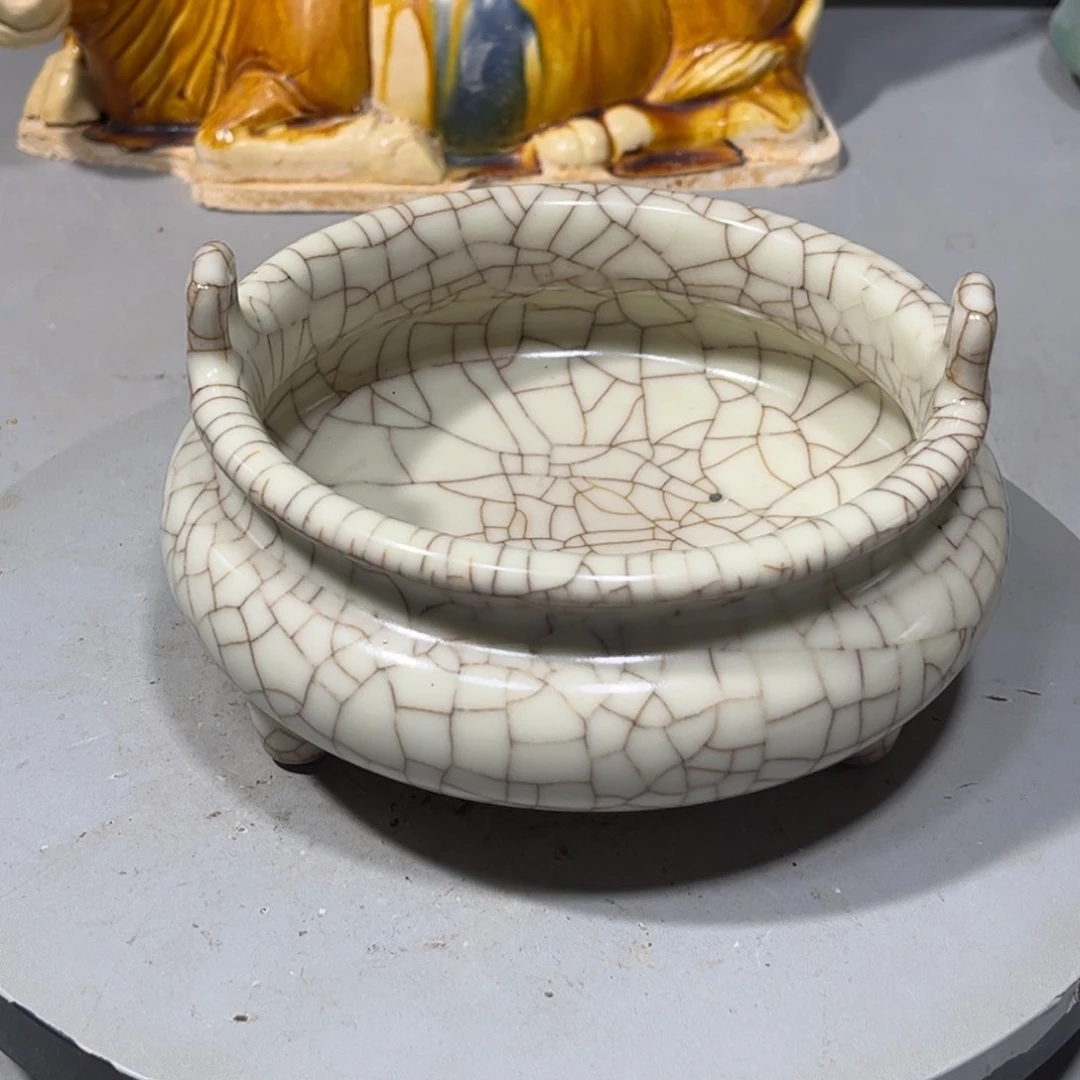 瓶哥窑瓷器品相完美