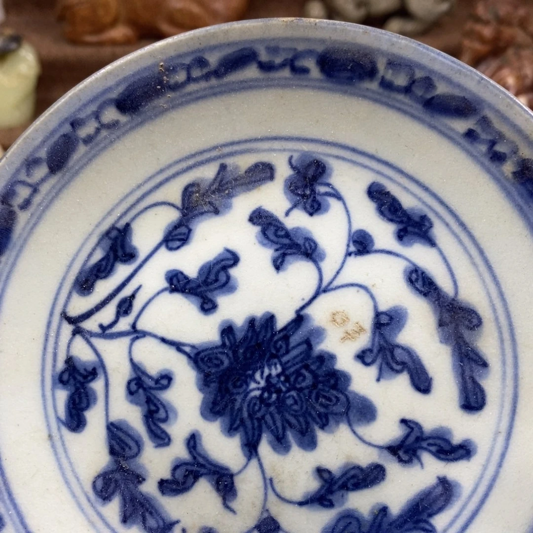 瓷片吉*。瓷瓷青花瓷摆件