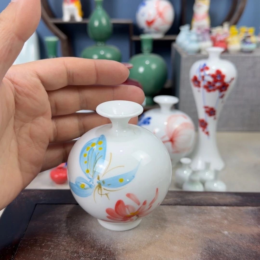 陶瓷手工小花器摆件