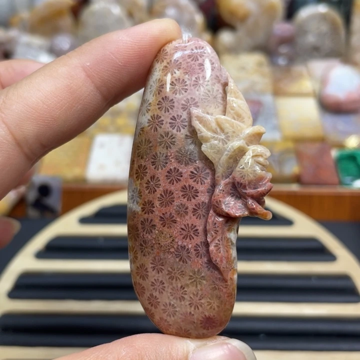 硅化玉未镶嵌颈饰k18