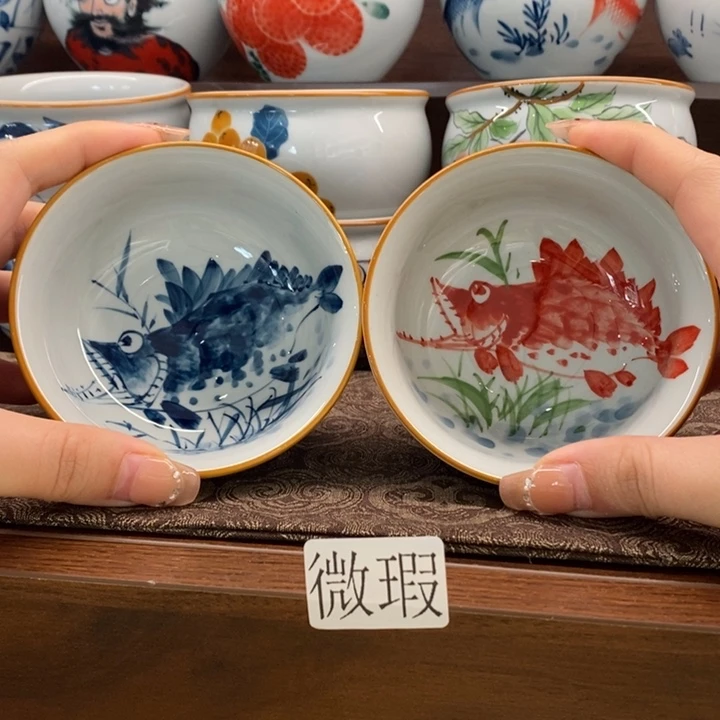 釉下老陶泥手工绘制