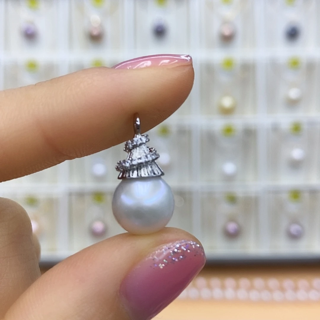 淡水珍珠未镶嵌吊坠(赠链)