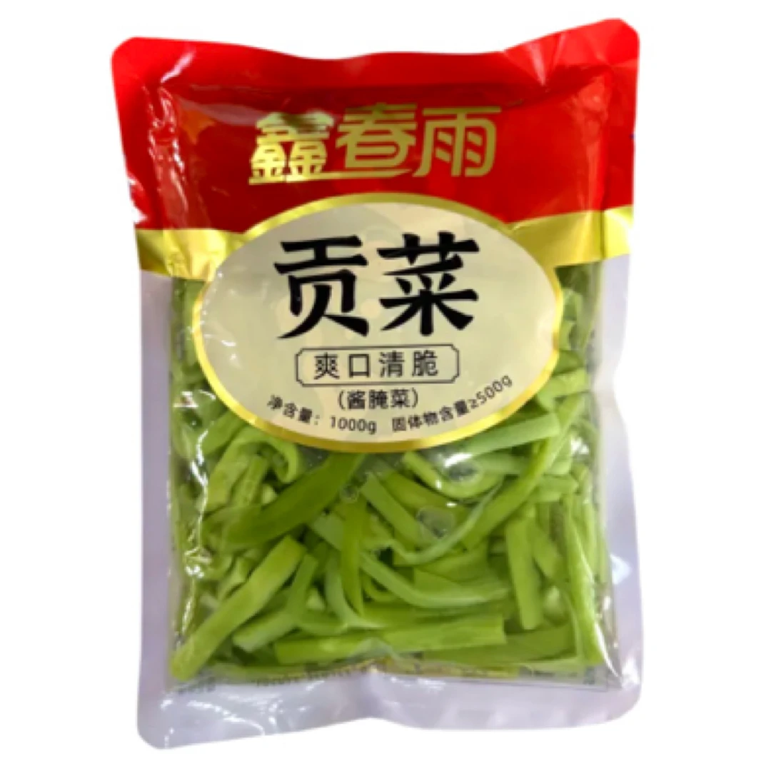 鑫春雨清水贡菜酱腌菜鲜嫩脆爽菜苔火锅凉拌炒菜煲汤
