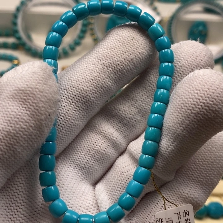 绿松石珠宝奇石18K金镶嵌