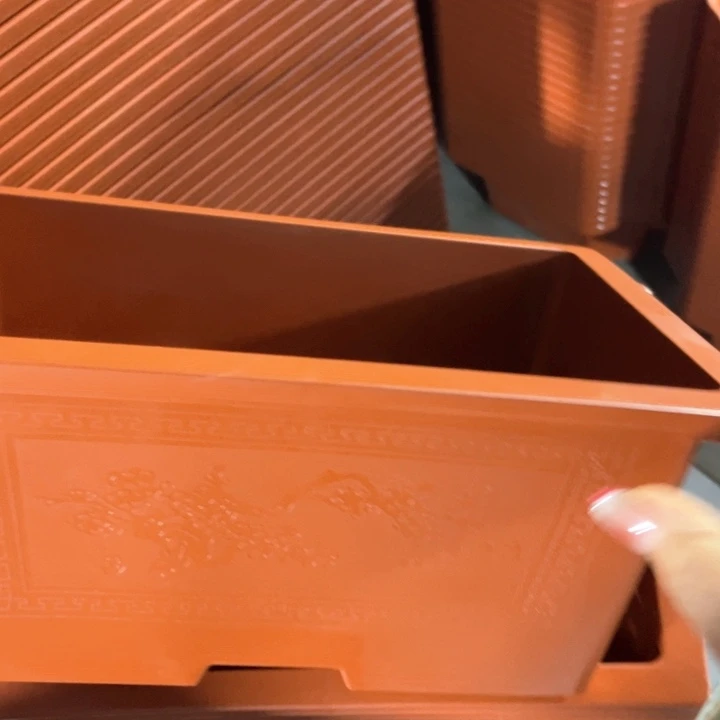 树脂红长盆长26宽17高12一组10