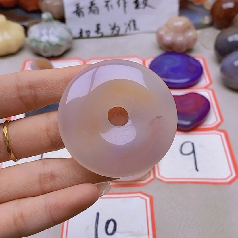 【闪购商品】未镶嵌玛瑙/玉髓珠宝半成品桃*桃