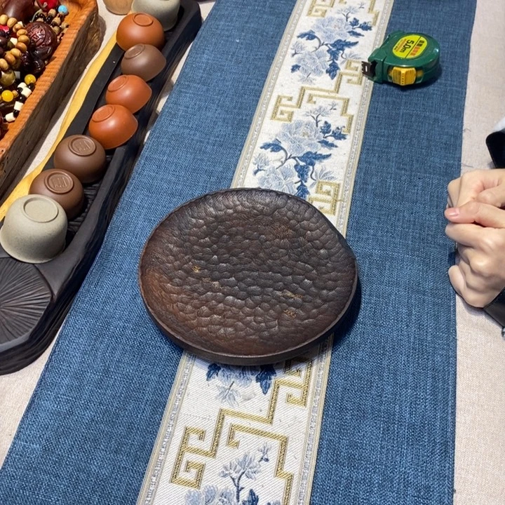 鸡翅木工艺圆盘18.5-18.5-3（带干裂）