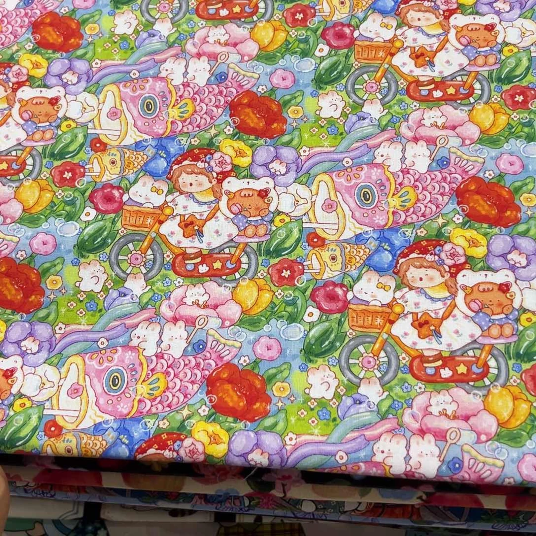 棉福袋一米价纯棉平布1.1米宽果子块