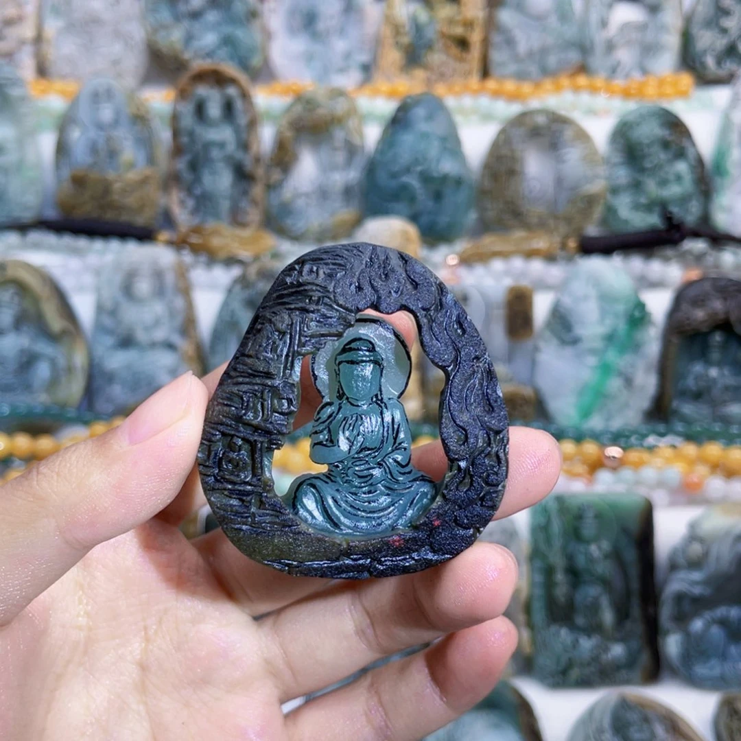 孤***咕定制翡翠未镶嵌纯天然翡翠A货定制