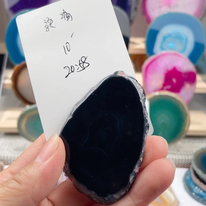 吊坠烫****火巴西玛瑙原石切片
