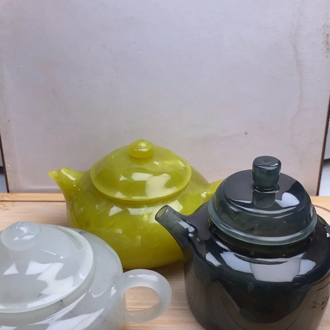 壹***众未镶嵌岫玉四大名玉摆件