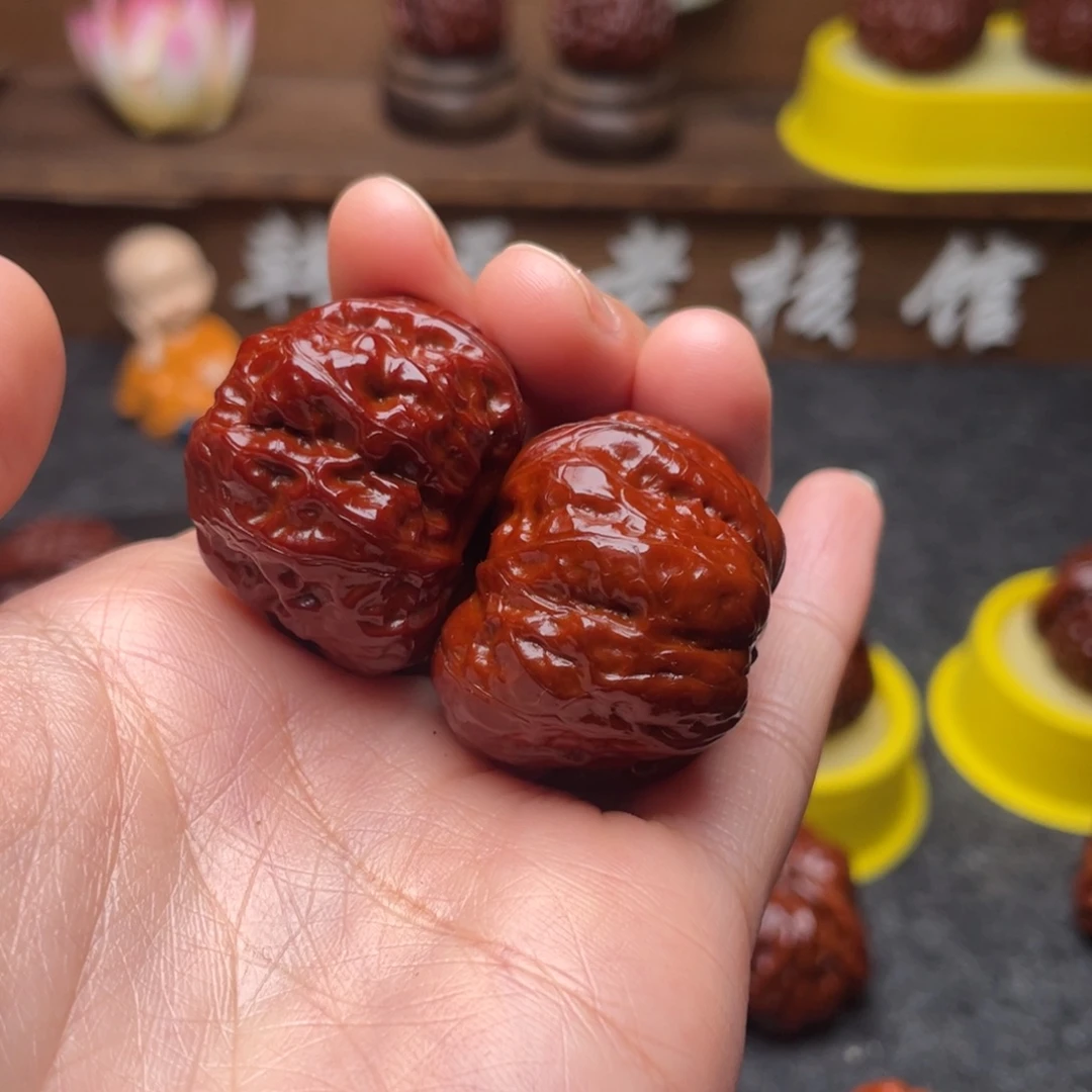 吊坠文玩核桃文玩核桃 手把件 蛤蟆头 34