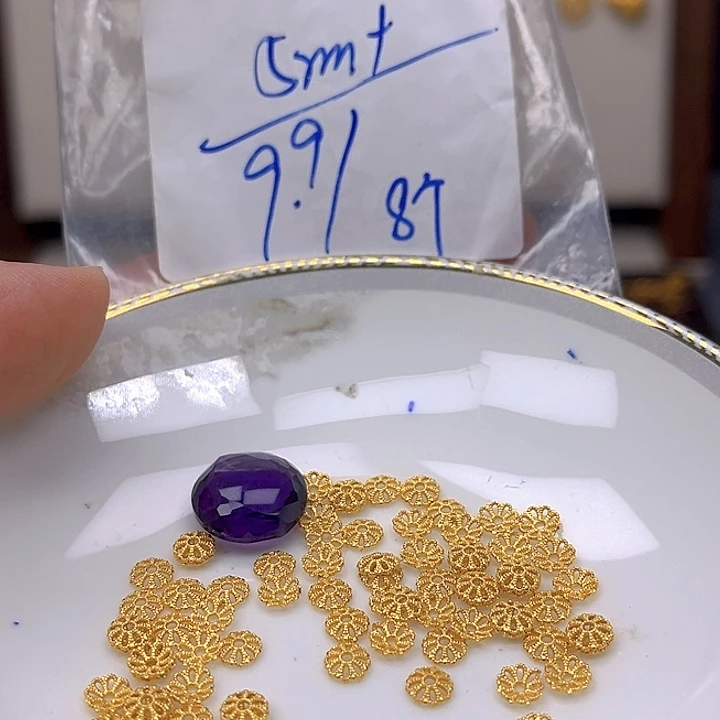 银S925镶嵌颈饰紫晶紫晶925镶嵌164