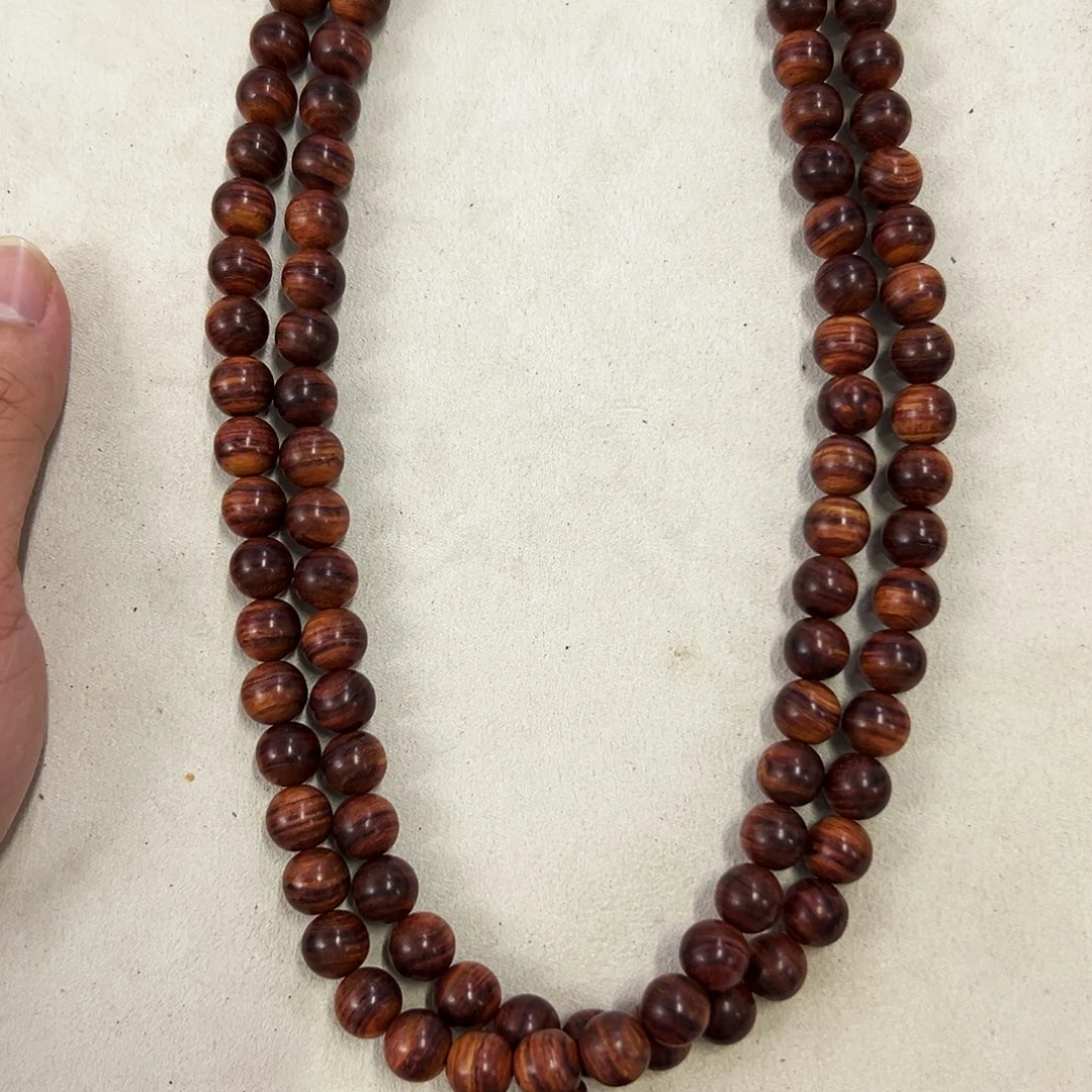 手串/手链黄花梨/降香黄檀10mm圆珠长串无胶无腊
