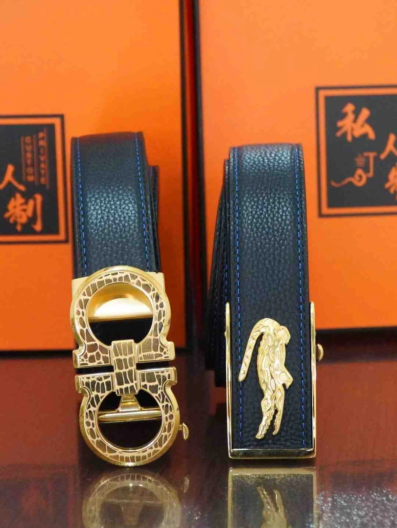 进口纯牛皮成功人士商务头层牛皮3.5CM 韩版百搭腰带男士高档