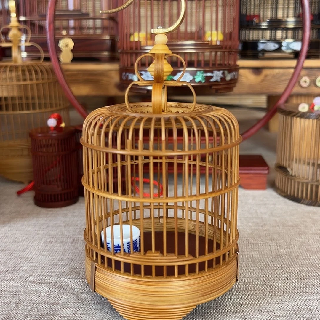 木***易直径8.5厘米可拆卸底板竹子笼一个