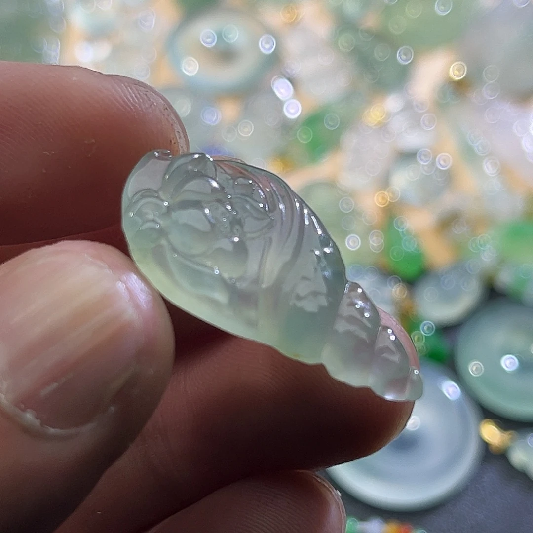 翡翠未镶嵌吊坠(不含链)翡翠