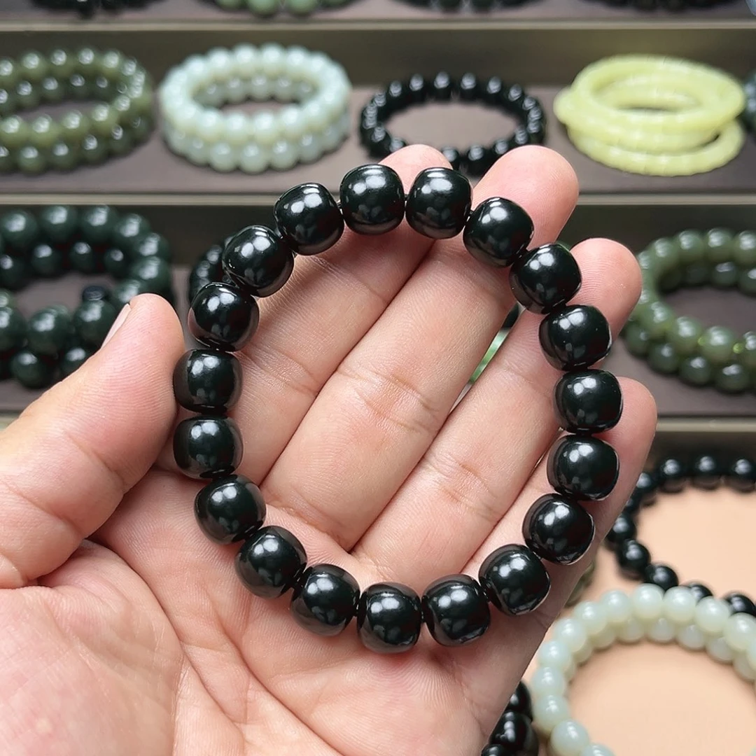 【闪购商品】未镶嵌手链和田玉8*