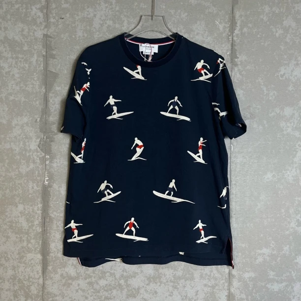 未使用 THOMBROWNE S*1/冲浪人物满印短袖/11657/JP